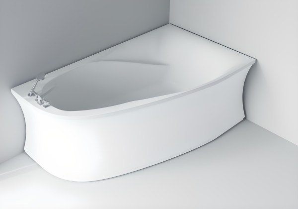 Ванна Астра-Форм Селена 170x100 R белая глянцевая из искусственного камня