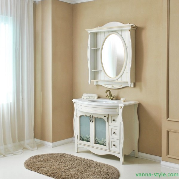 Комплект мебели для ванной Атолл Ривьера 100
