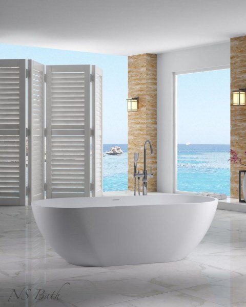 Каменная ванна NS Bath NSB-16800 матовая