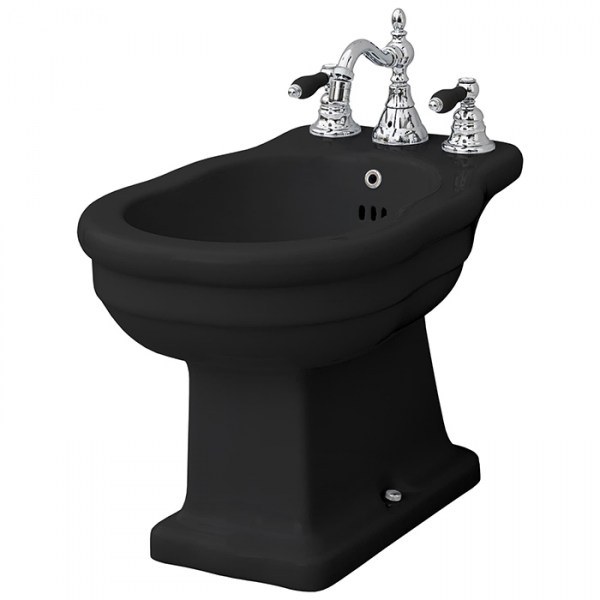 Биде ArtCeram Hermitage напольное черный