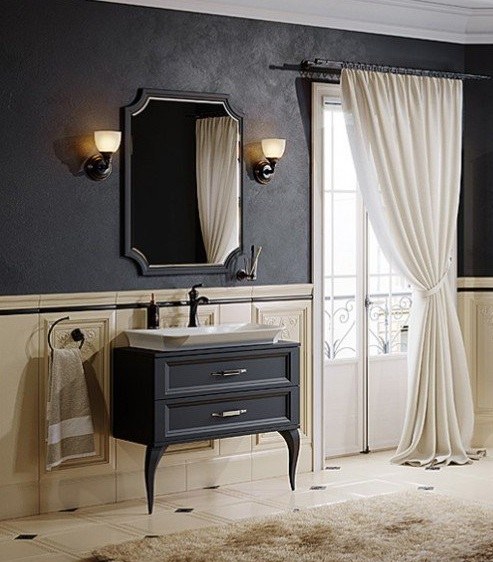 Комплект мебели Aqwella 5 stars LaDonna черный