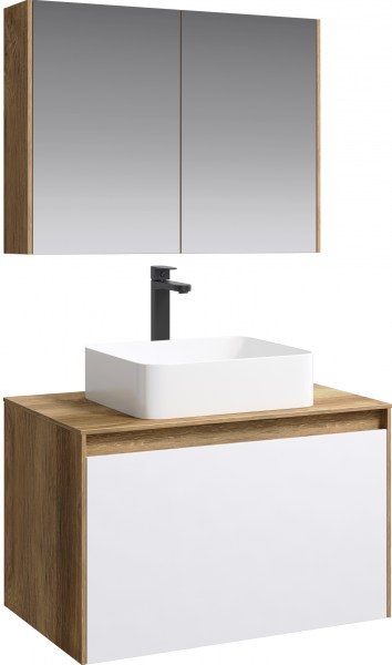 Комплект мебели Aqwella 5 stars Mobi 80 дуб балтийский, белый