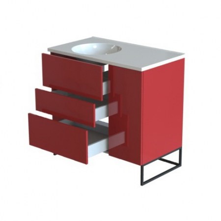 Мебель Астра-Форм ЛОФТ 90 3 ящика на опоре