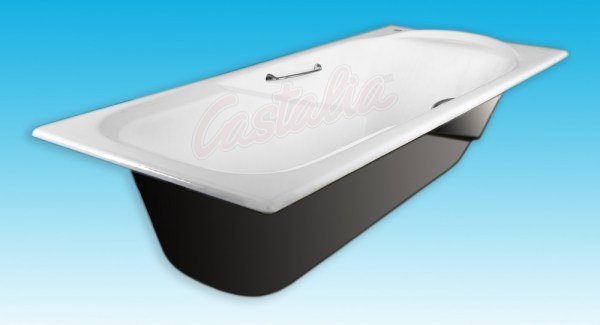 Чугунная ванна Castalia Carina 170 с ручками