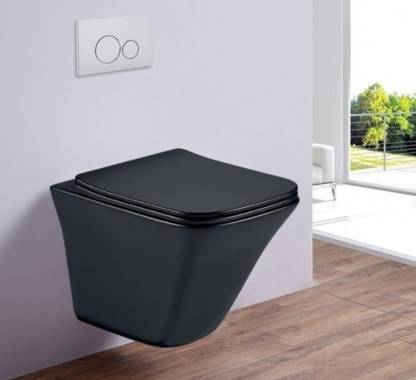 Унитаз подвесной Esbano Luchena-C Черный матовый