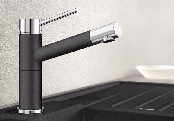 Смеситель для кухни Blanco Alta Compact Silgranit Антрацит