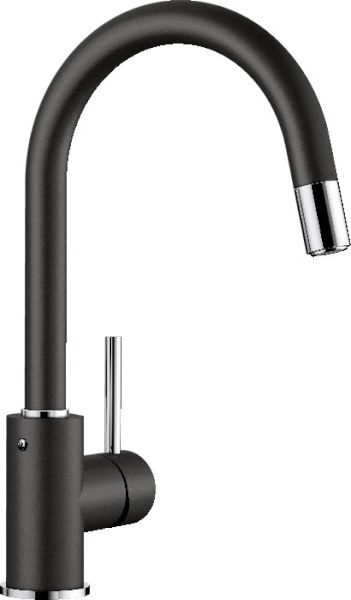 Смеситель для кухни Blanco Mida-S Silgranit Черный