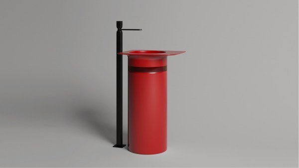 Напольная раковина Salini Ninfea 01 S-Stone RAL из искусственного камня