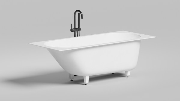 Ванна Salini Ornella Kit 170x80 S-Stone матовая из искусственного камня