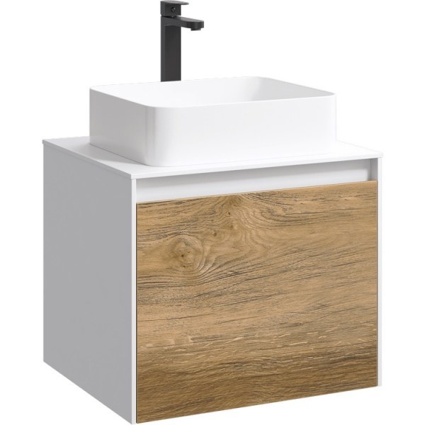 Мебель Aqwella 5 stars Mobi 60 белый, дуб балтийский