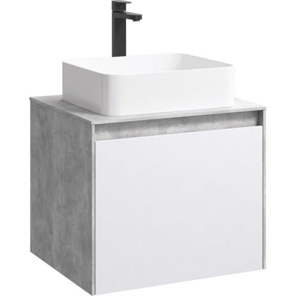 Мебель Aqwella 5 stars Mobi 60 бетон светлый с белым