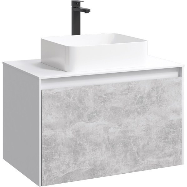 Мебель Aqwella 5 stars Mobi 80 белый, бетон светлый