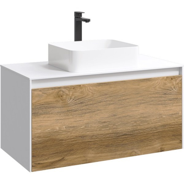 Мебель Aqwella 5 stars Mobi 100 белый, дуб балтийский