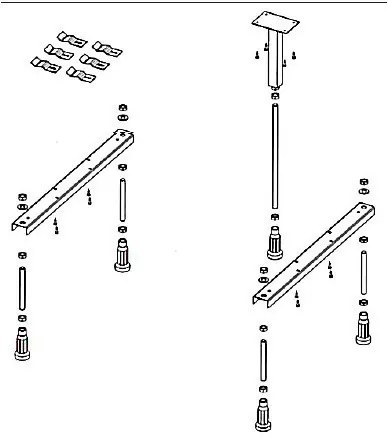 Комплект ножек Riho Strong POOTSET08