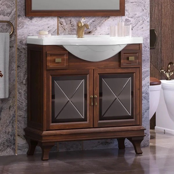 Мебель для ванной Opadiris Борджи 85 светлый орех