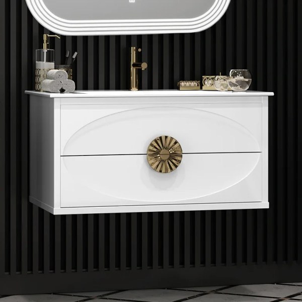 Мебель для ванной Opadiris Ибица 90 фурнитура золото