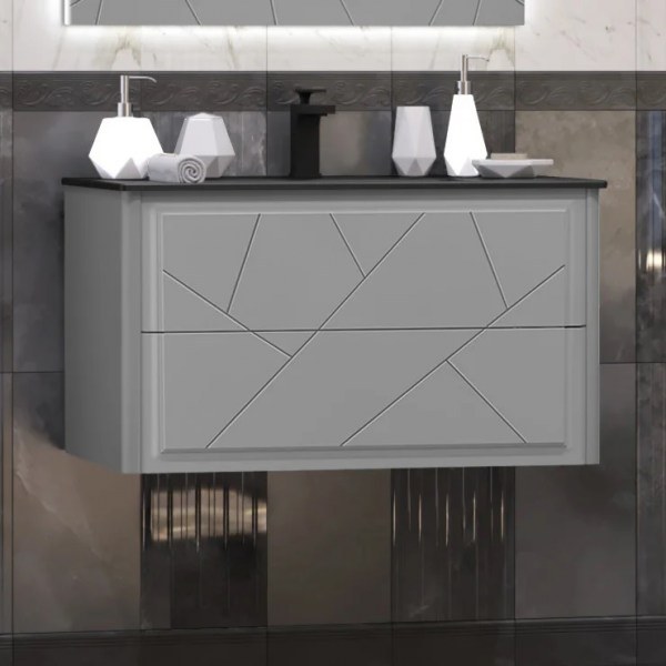 Мебель для ванной Opadiris Луиджи 90 серая