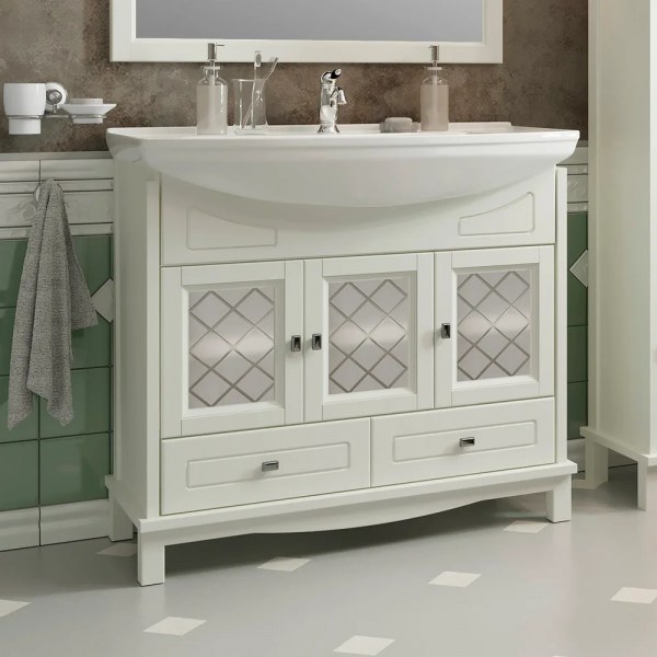 Мебель для ванной Opadiris Омега 85 слоновая кость