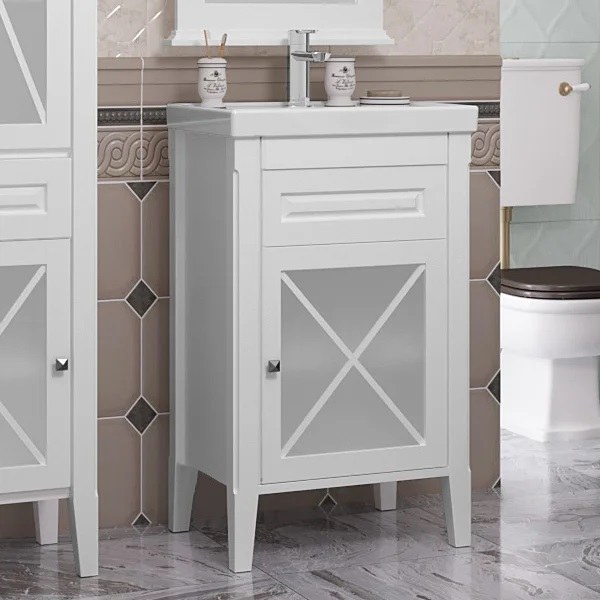 Мебель для ванной Opadiris Палермо 50 белая матовая