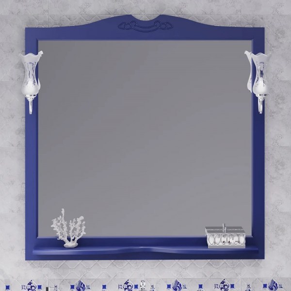 Зеркало Opadiris Валери 105 синий