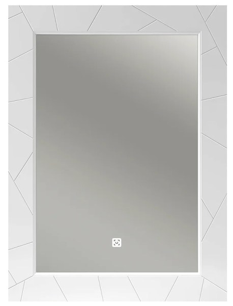 Зеркало для ванной Opadiris Луиджи 70 белое матовое с подсветкой