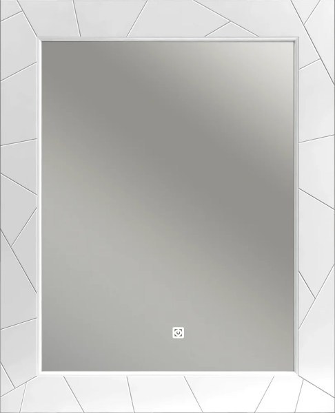 Зеркало для ванной Opadiris Луиджи 90 белое матовое с подсветкой и подогревом