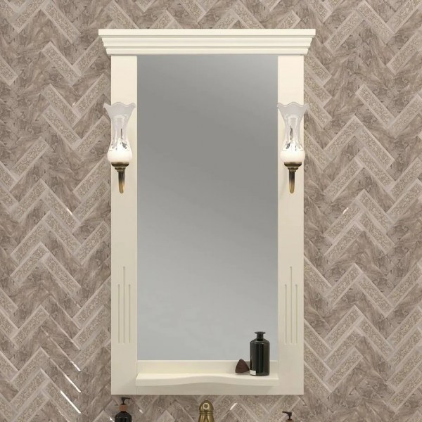 Зеркало для ванной Opadiris Риспекто 55 слоновая кость