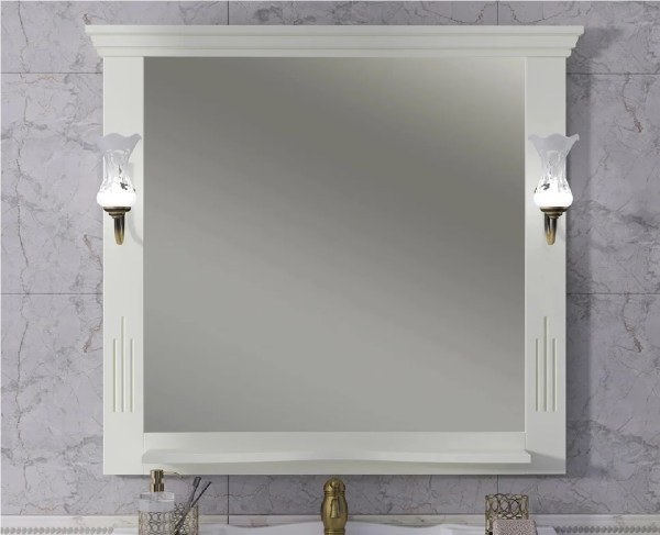 Зеркало для ванной Opadiris Риспекто 100 слоновая кость