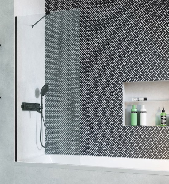 Шторка на ванну Radaway Modo Black PNJ 80x150