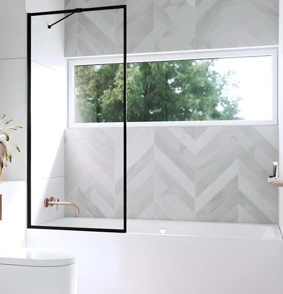 Шторка на ванну Radaway Modo Black PNJ Frame 50x150