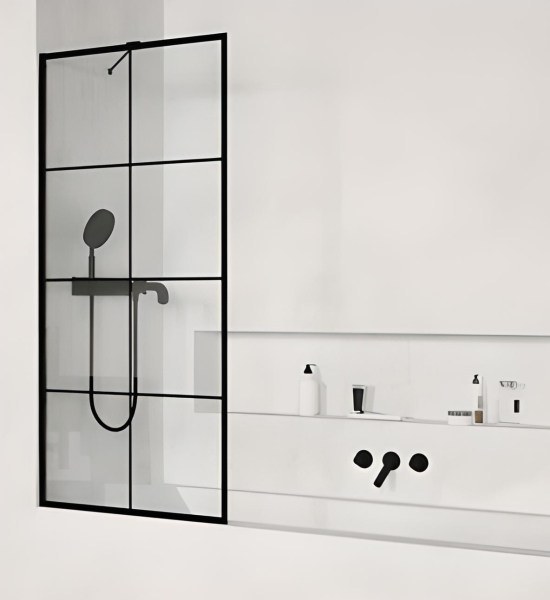 Шторка на ванну Radaway Modo Black PNJ Factory 60x150