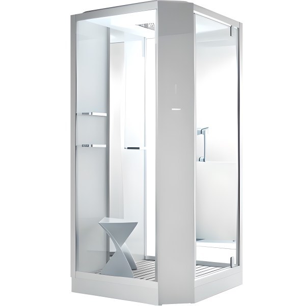 Душевая кабина Orans SR-89101RS White 100x100 с хамамом и гидромассажем