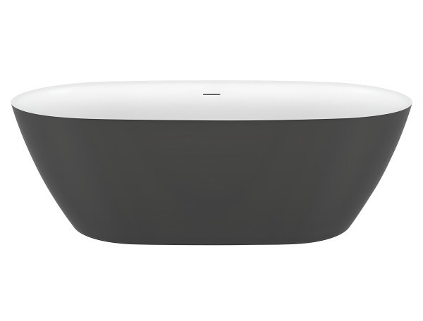 Отдельностоящая акриловая ванна Black&amp;White SB330 Grey 170x78