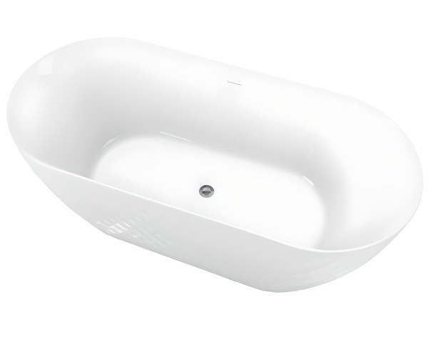 Отдельностоящая акриловая ванна Black&amp;White SB320 170x78