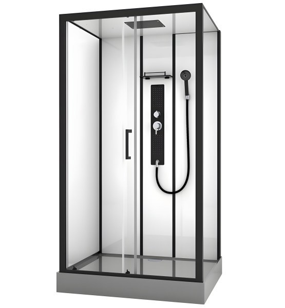 Душевая кабина Black&amp;White G8008 115x90