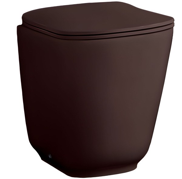 Приставной унитаз Kerasan Tribeca 511875 Borgogna matt Borgogna matt