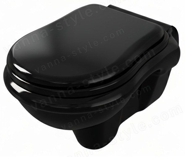 Подвесной унитаз Kerasan Retro 101504 Nero Nero, черный
