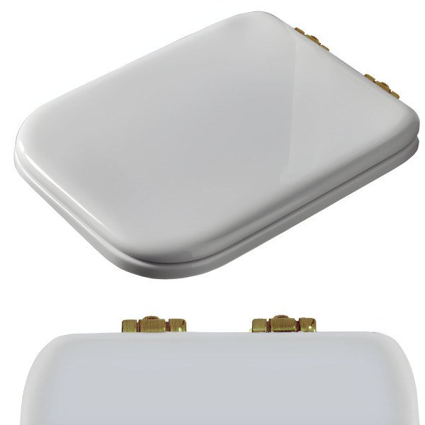 Сидение для унитаза Kerasan Waldorf 418601, фурнитура бронза