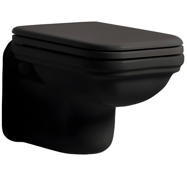 Подвесной унитаз Kerasan Waldorf 411504 черный, черный