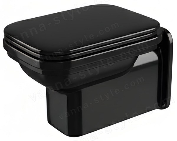 Подвесной унитаз Kerasan Waldorf 411504 черный, черный