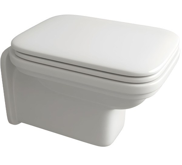 Подвесной унитаз Kerasan Waldorf 411501 белый, белый