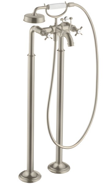 Напольный смеситель для ванны Axor Montreux 16547820 с душем, никель