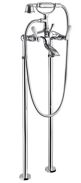 Напольный смеситель для ванны Bongio Oxford Lux 19528CR0L с душем