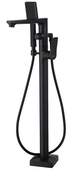 Напольный смеситель для ванны Lemark Bronx LM3744BL с душем