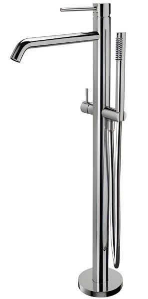 Напольный смеситель для ванны Paffoni Light LIG032CR с душем