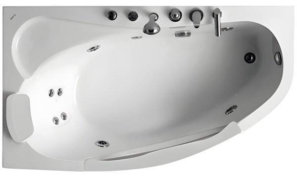 Акриловая ванна Gemy G9046 II B L 170x100 с гидромассажем