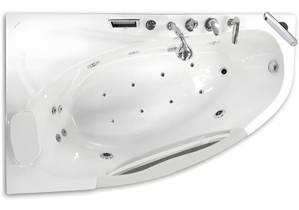 Акриловая ванна Gemy G9046 II O L 170x100  с аэро и гидромассажем