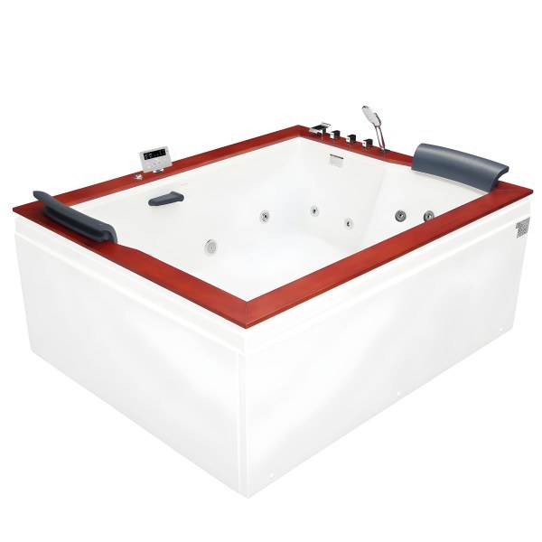 Акриловая ванна Gemy G9052 II K R 185x150 с аэромассажем и гидромассажем