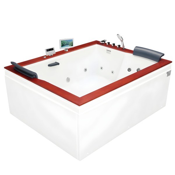 Акриловая ванна Gemy G9052 II O R 185x150 с аэромассажем и гидромассажем