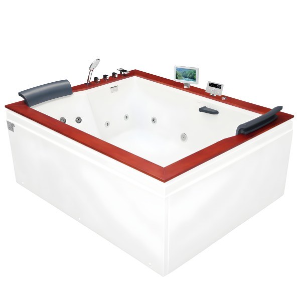 Акриловая ванна Gemy G9052 II O L 185x150 с аэромассажем и гидромассажем